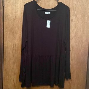 Long sleeve babydoll shirt